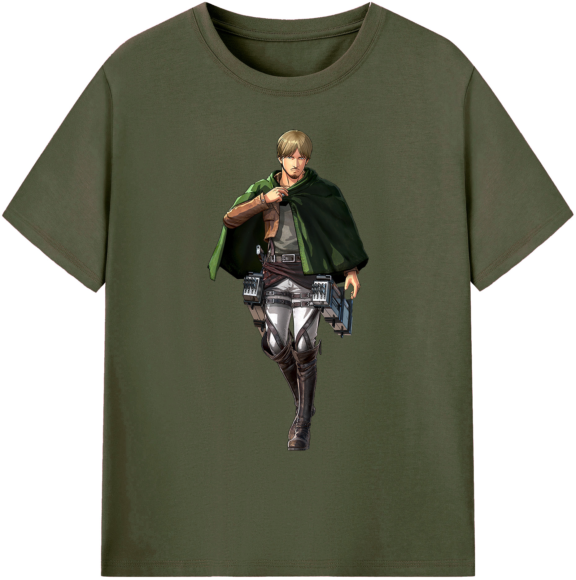 （画像用） 進撃の巨人 ミケ·ザカリアス Attack on Titan Mike Zakarius 綿100％ メンズ半袖Tシャツ｜肌触りやわらか＆通気性